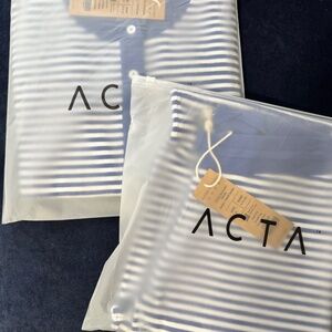 ACTA Sweater and Pants Set NWT Cobalt Striped M/L